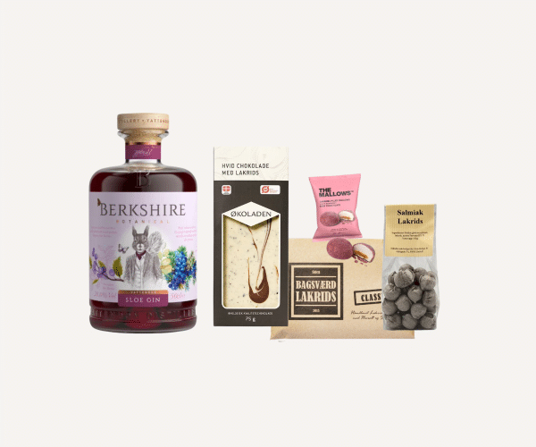 Design uden navn (15) Gin o'clock - gave med gin og snacks