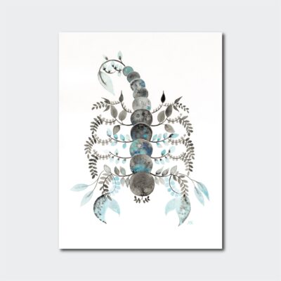 Plakat "skorpion" 13x18 cm - Annemette Voss Fridthjof