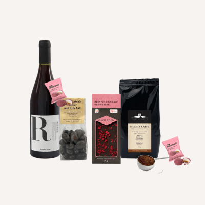 Tak for indsatsen - gave med vin, kaffe og sødt