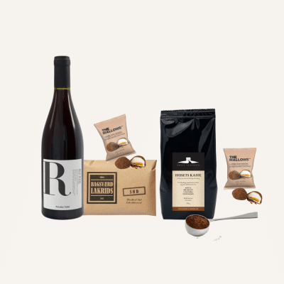 Tak for indsatsen - gave med vin, kaffe og sødt