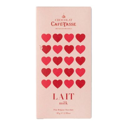 "LOVE" 38% LYS CHOKOLADEBAR - CAFE TASSE