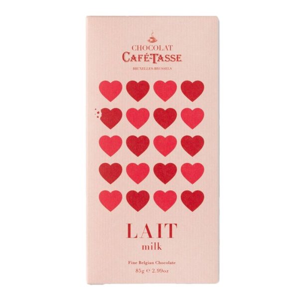 "Love" chokoladebar, 38% lys chokolade - Café-Tasse