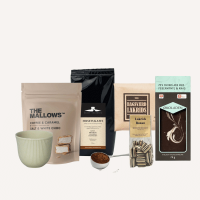 Kaffegaven - gave med kaffe, sødt og kop