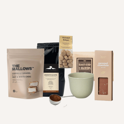 Kaffegaven - gave med kaffe, sødt og kop