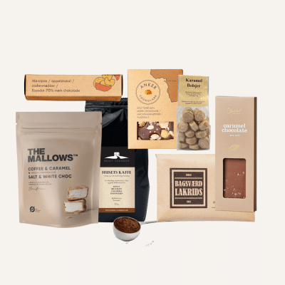 Kaffegaven - gave med kaffe, sødt og cognac