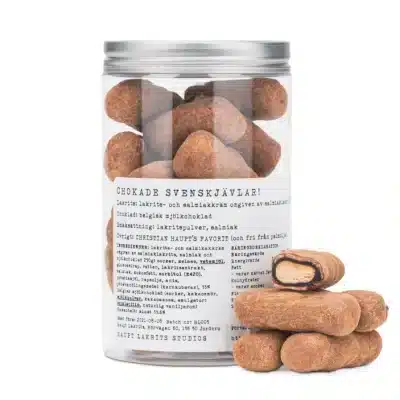 Svenskjävlar m. chokolade 250g.
