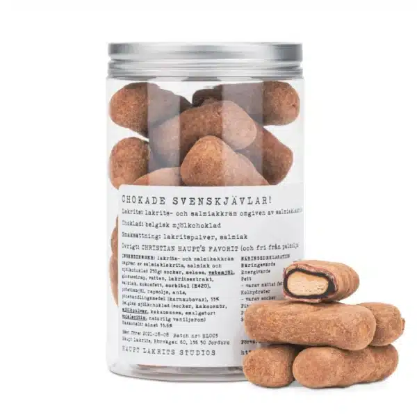 Svenskjävlar m. chokolade 250g.