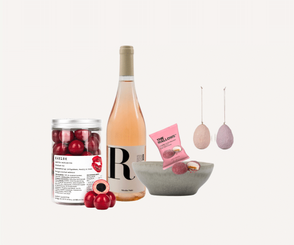 Design uden navn (10) Tak for dig – gave med slik og vin