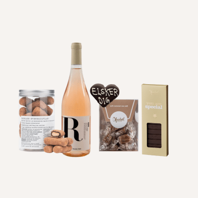 Tak for dig – gave med slik og vin