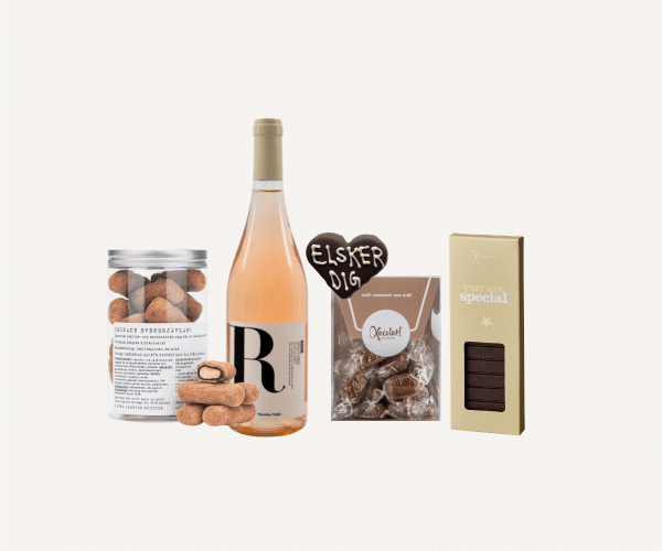Tak for dig – gave med slik og vin