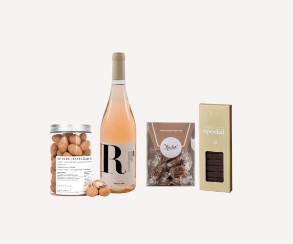 Tak for dig – gave med slik og vin