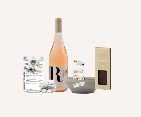 Tak for dig – gave med slik og vin