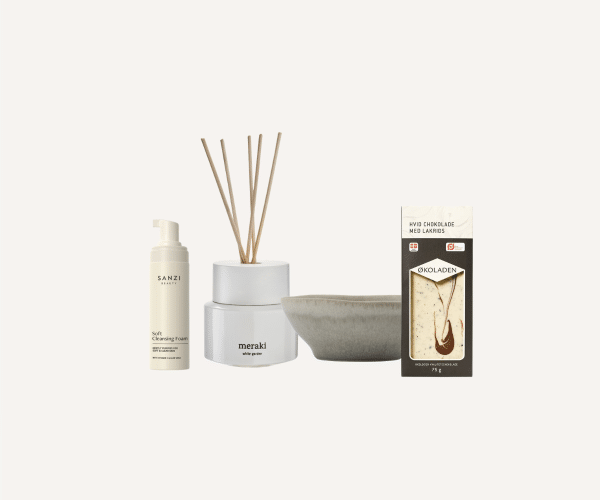 Bare fordi - gave med snacks og pynt