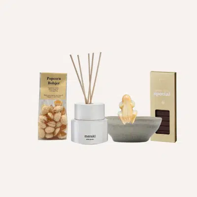 Bare fordi - gave med snacks og duftpinde