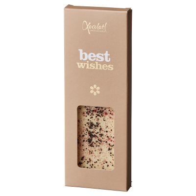 BEST WISHES hvid chokoladebar - Xocolatl