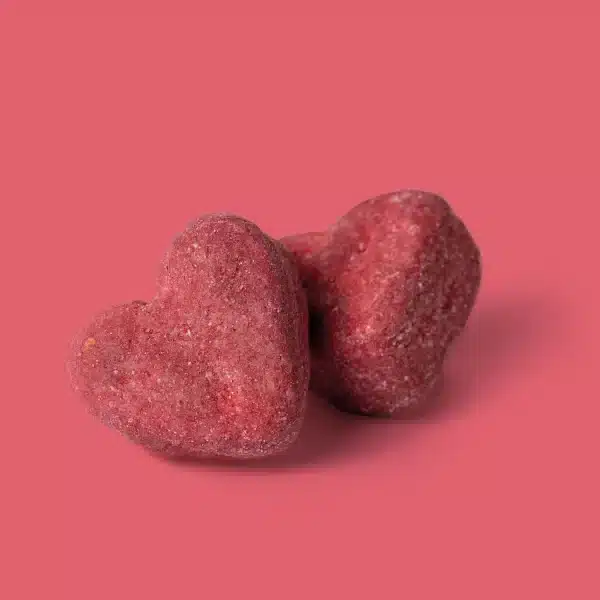 Skumfiduser med hvid chokolade & hindbær, hearts - The Mallows
