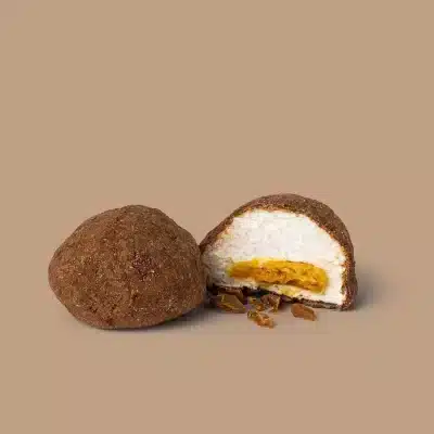 1 stk. flowpack, karamel fyldte skumfiduser, double karamel chokolade - The Mallows - Image 2