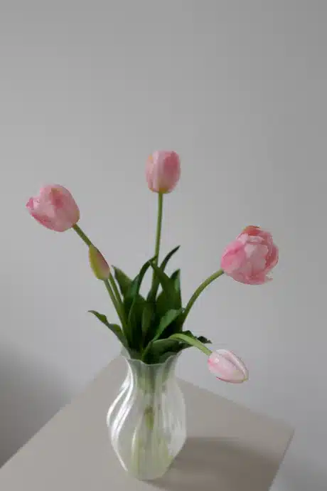 5 stk. fyldige tulipaner, lyserød- Bloom Objects