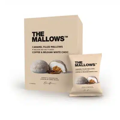 Caramel fyldte skumfiduser, kaffe og hvid chokolade - The Mallows
