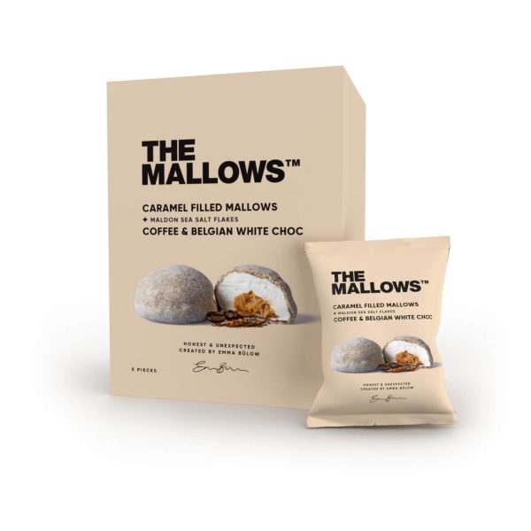 Caramel fyldte skumfiduser, kaffe og hvid chokolade - The Mallows