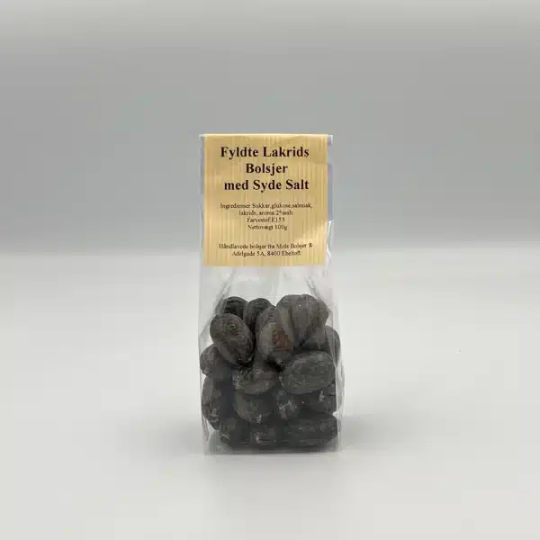 Fyldte lakrids bolcher m. sydesalt - Mols Bolsjer
