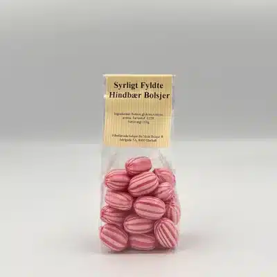 Syrligt Fyldte Hindbær Bolsjer - Mols Bolsjer