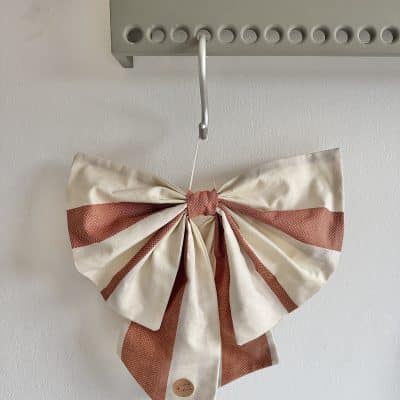 Stor sløjfe, natur/rust - Forkael