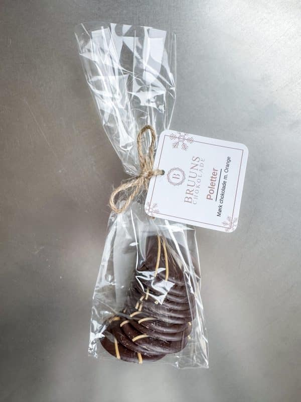 Poletter m. orange - Bruuns chokolade