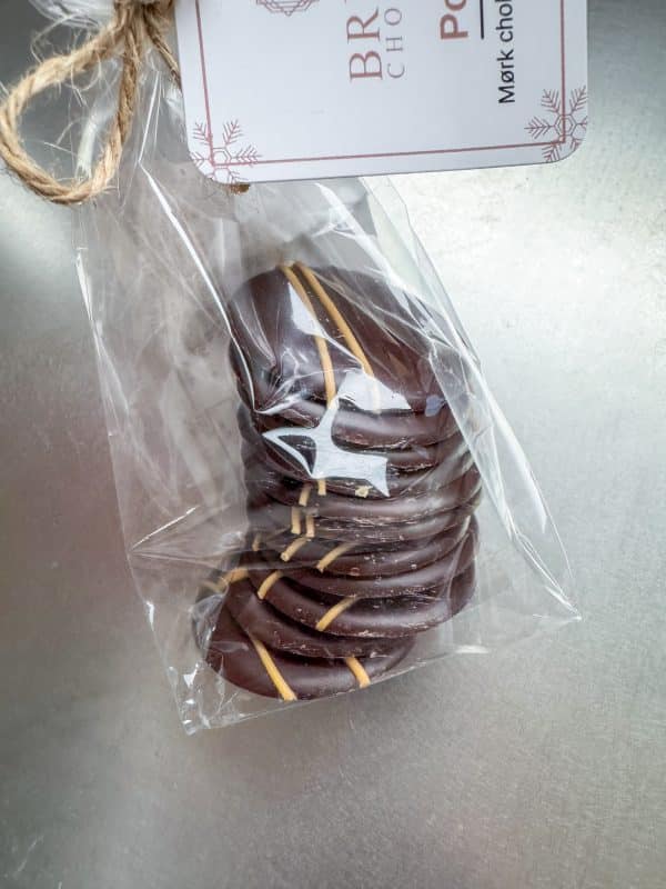 Poletter m. orange - Bruuns chokolade