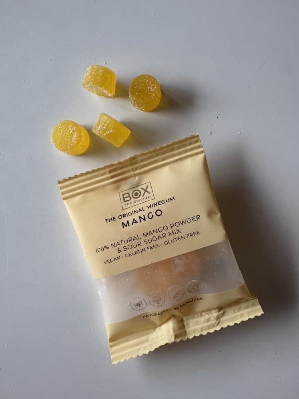 1 stk. flowpack, Just Winegum - Mango - BOX The Original