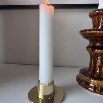 PRELOVED lille messing lysestage til kronelys