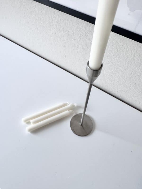 PRELOVED mini Piet Hein lysestage til juletræslys – dansk design i lille format