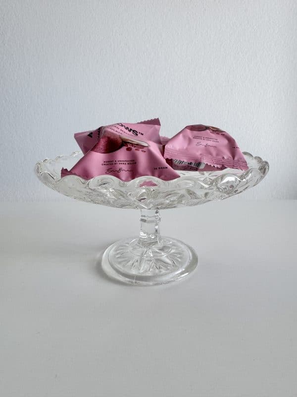 PRELOVED! Glas fad på fod