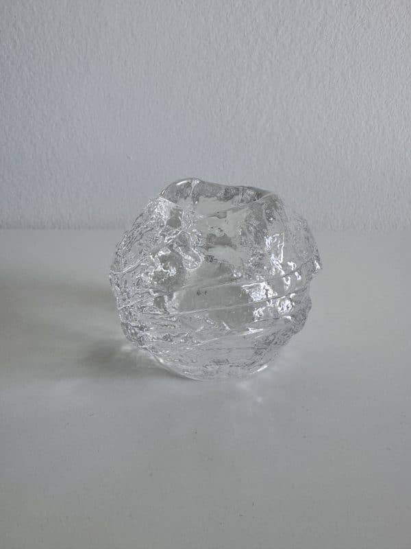 PRELOVED Kosta Boda Snowball fyrfadsstage 