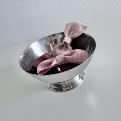 PRELOVED! Lille stål skål på fod - Billede 3