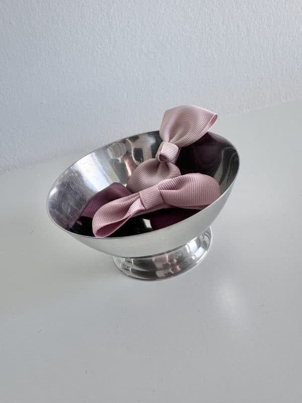 PRELOVED! Lille stål skål på fod