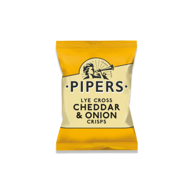Cheddar & Onion chips 40g. - Pipers