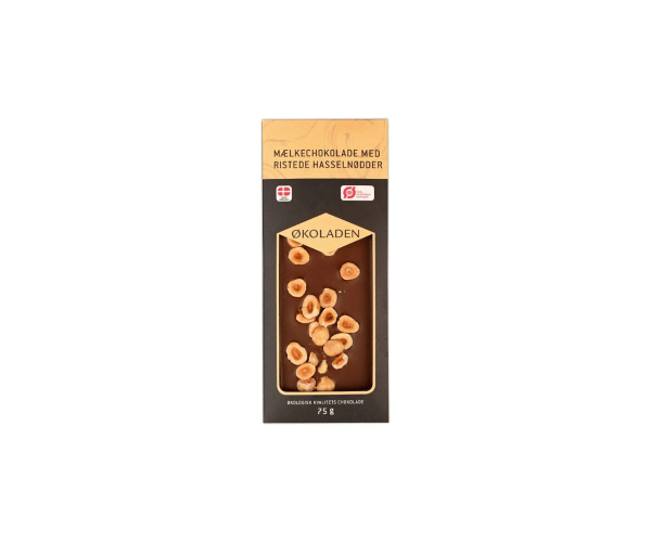 Mælkechokolade Med Ristede Hasselnødder - Økoladen